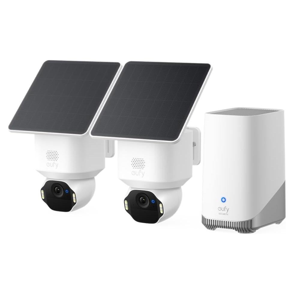 Kit de 2 Cámaras de Seguridad eufy SoloCam E42 4K Solar
