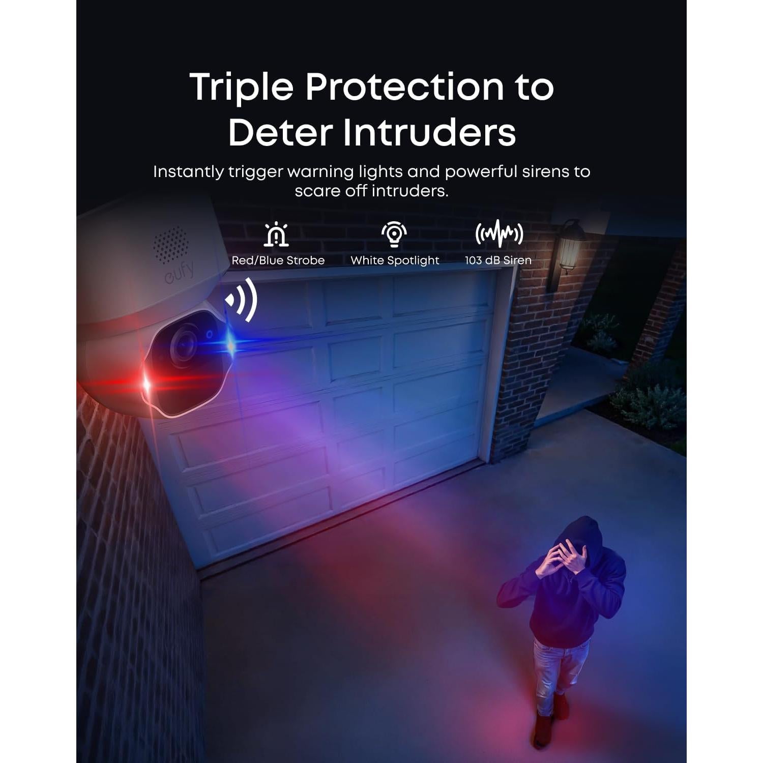 Kit de 2 Cámaras de Seguridad eufy SoloCam E42 4K Solar