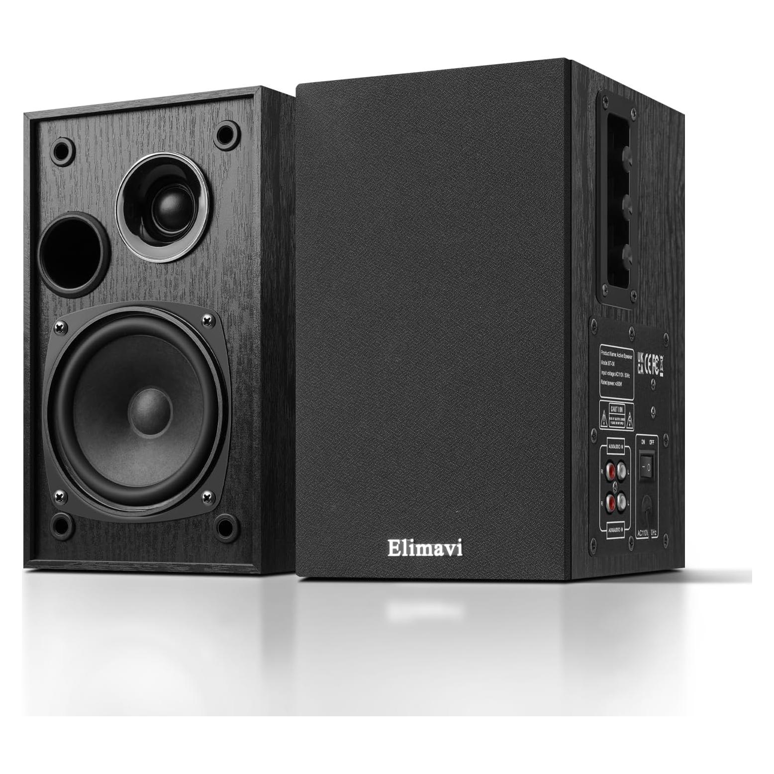 Altavoces de Estantería Elimavi BT-06 35W RMS Madera Negra