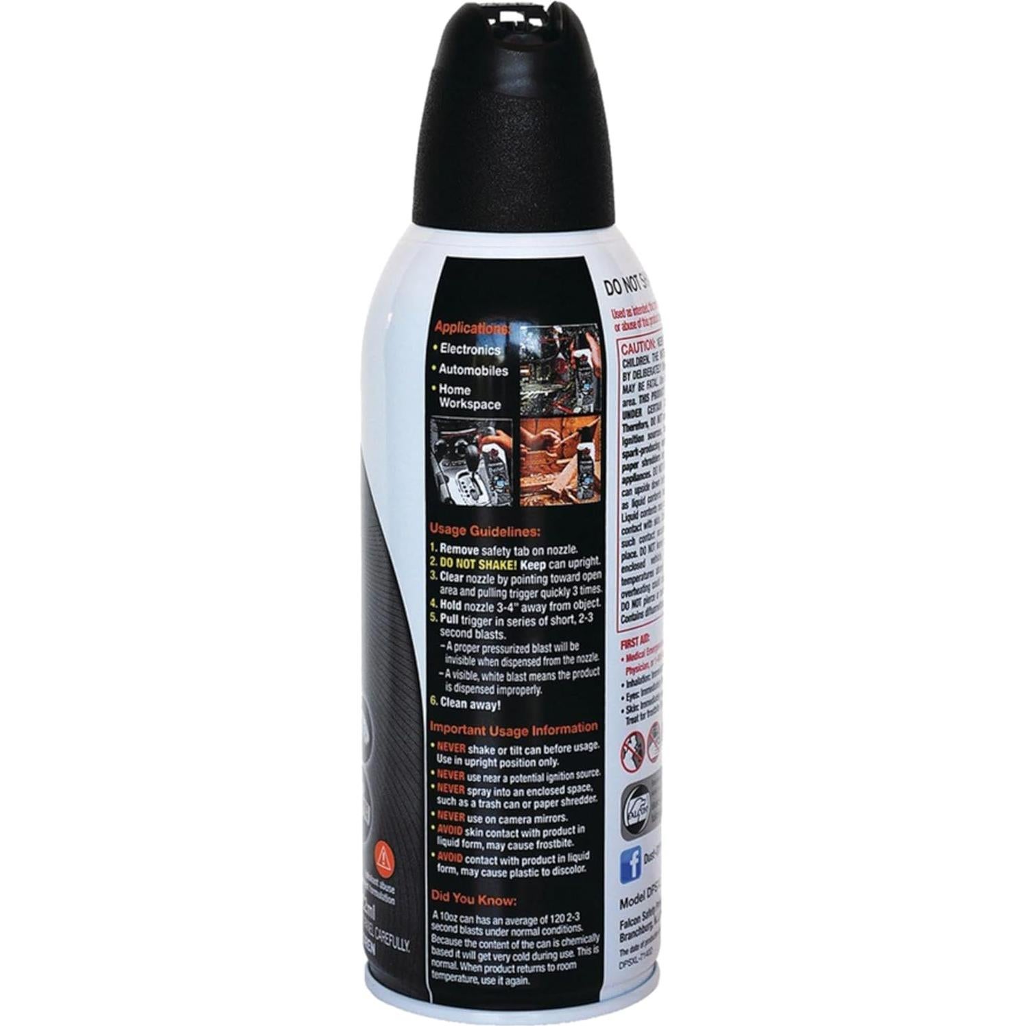 Duster Gas Comprimido Dust-Off DPSXLRCP 12 Piezas 283,5 g