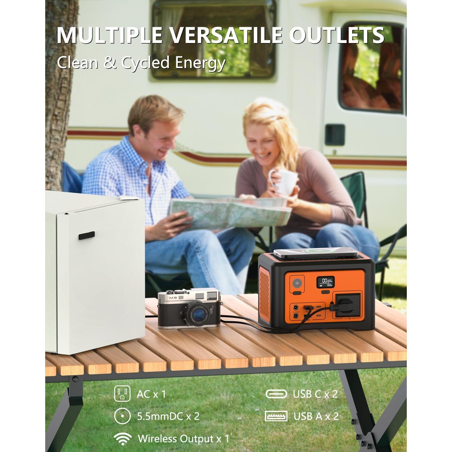 Estación de Energía Portátil Tiexei S1 192Wh 100W para Camping