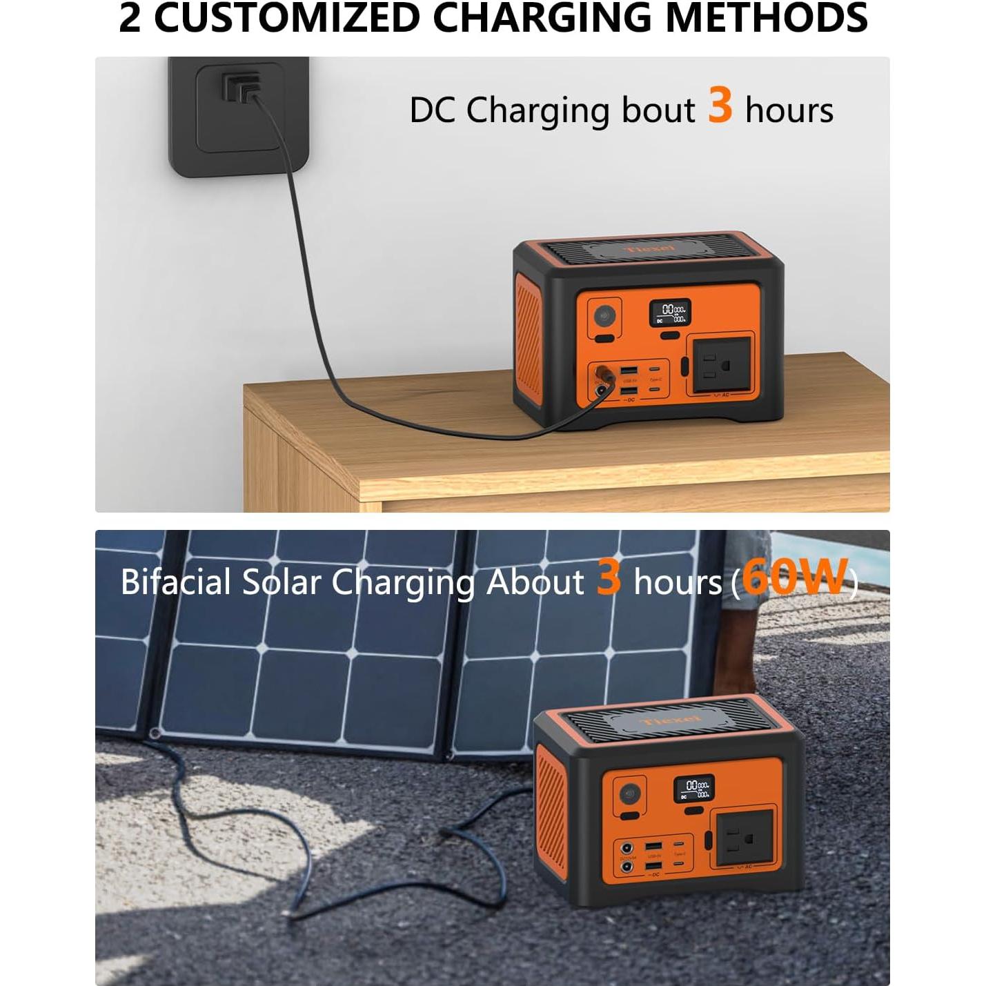 Estación de Energía Portátil Tiexei S1 192Wh 100W para Camping