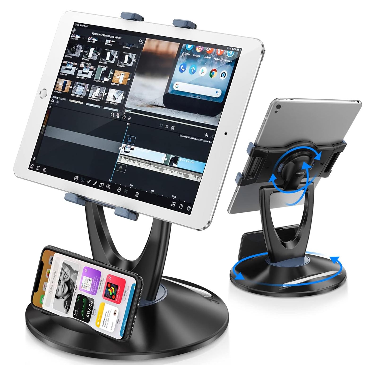 Soporte Ajustable para Tablet DeskLogics TS-8B - 6 a 13 pulgadas - Negro