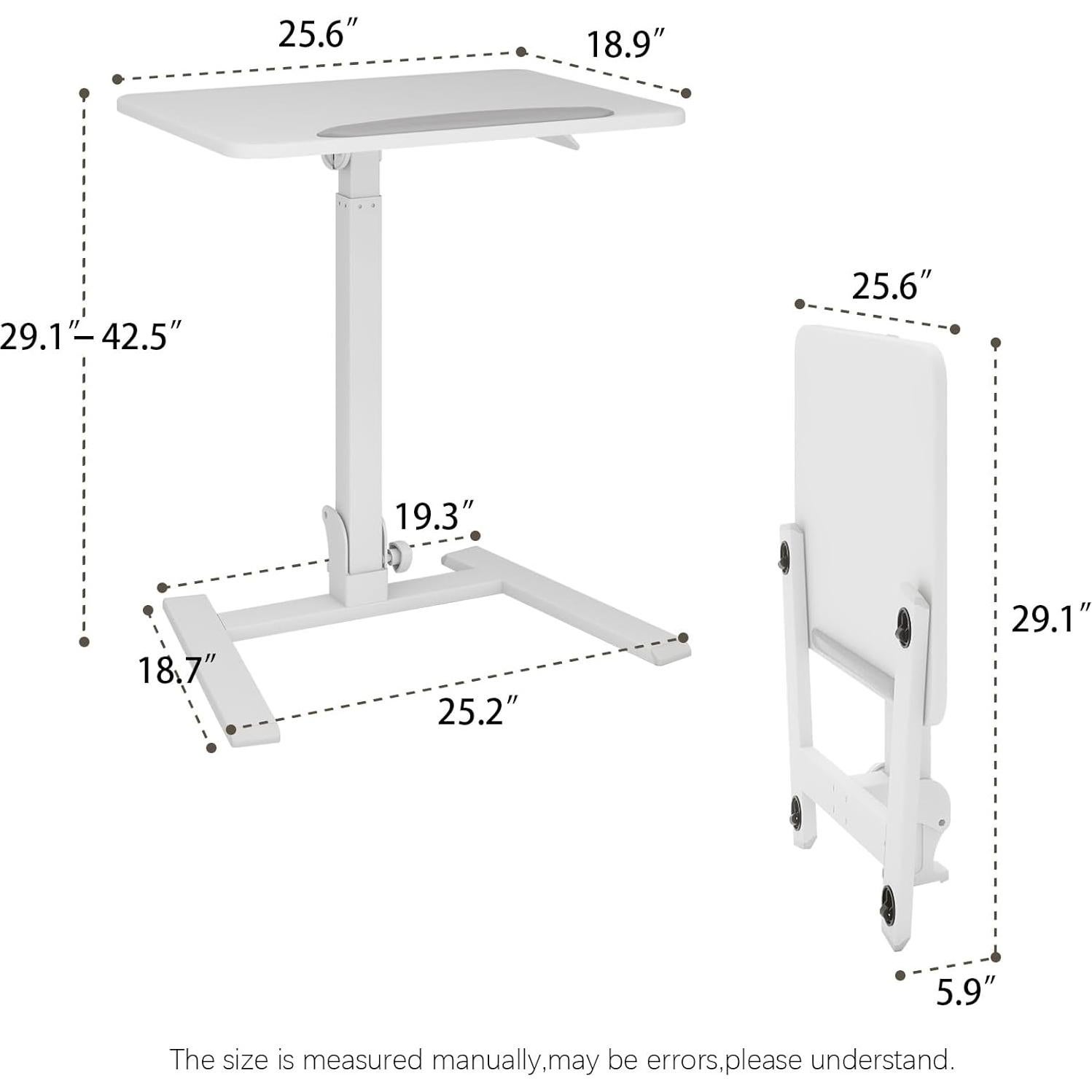 Mesa de Trabajo PUNCIA Ajustable Altura 73.9-108 cm Plegable