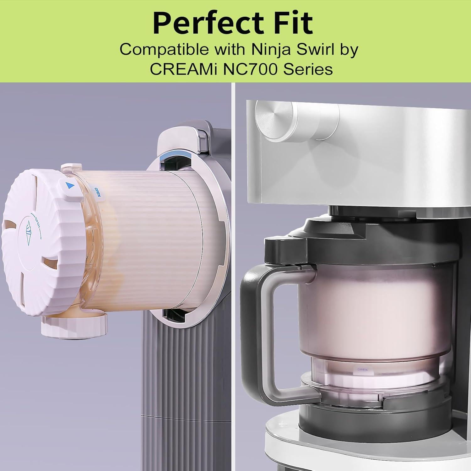 Contenedores GoMaihe para Ninja Swirl NC700 y NC701 - 2 Pintas 473ml