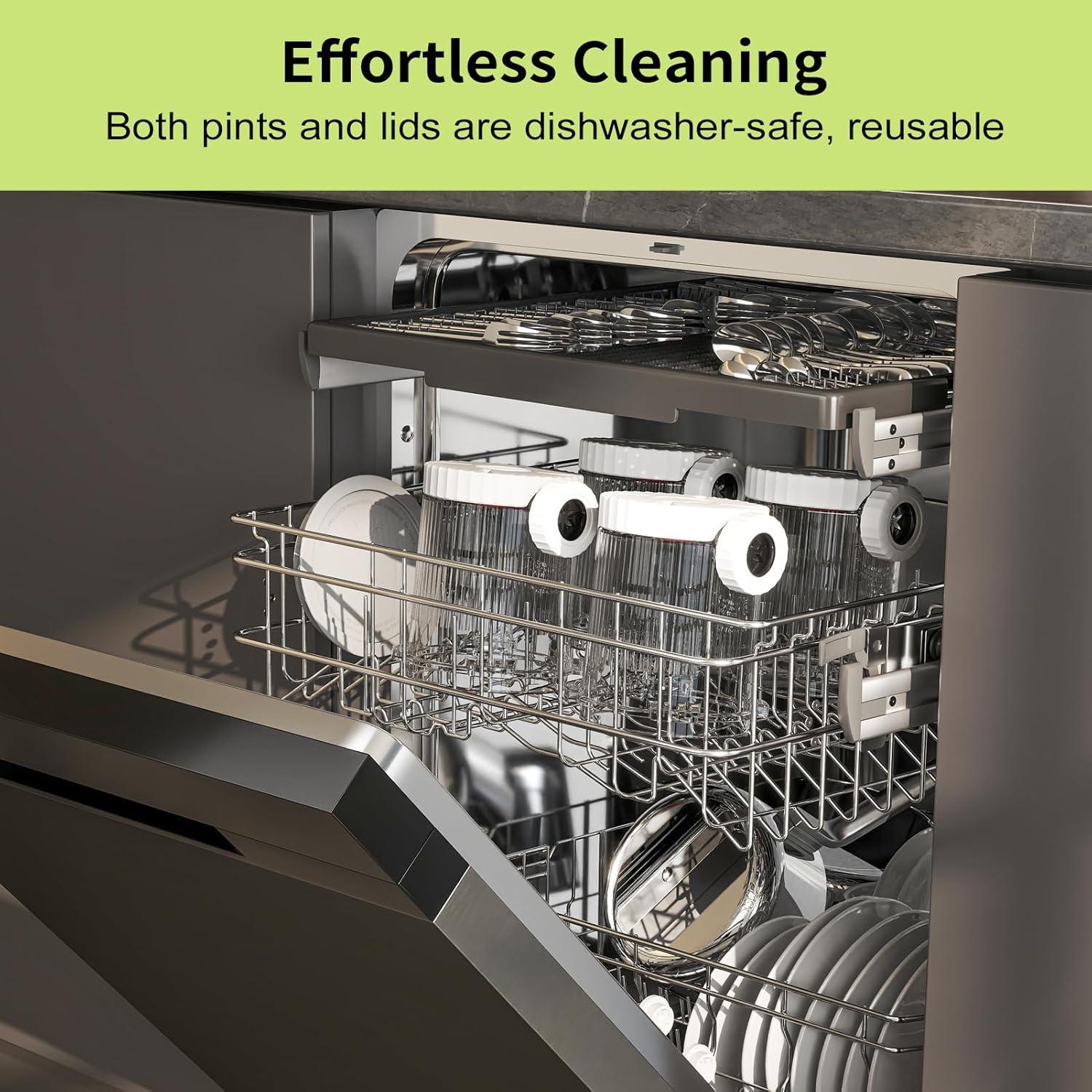 Contenedores GoMaihe para Ninja Swirl NC700 y NC701 - 2 Pintas 473ml