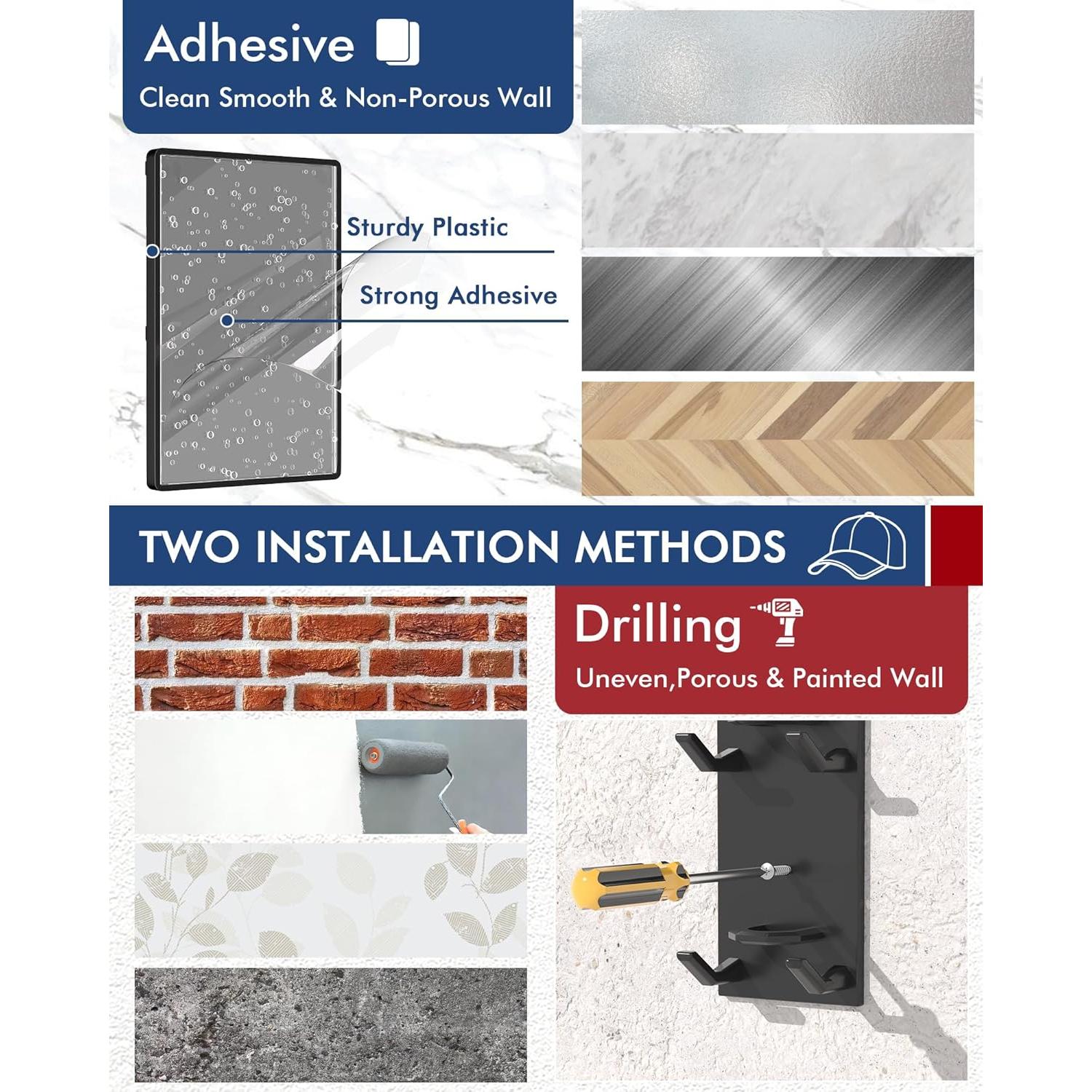 Organizador de Sombreros Nunibum 4 Paquete para 24 Gorras