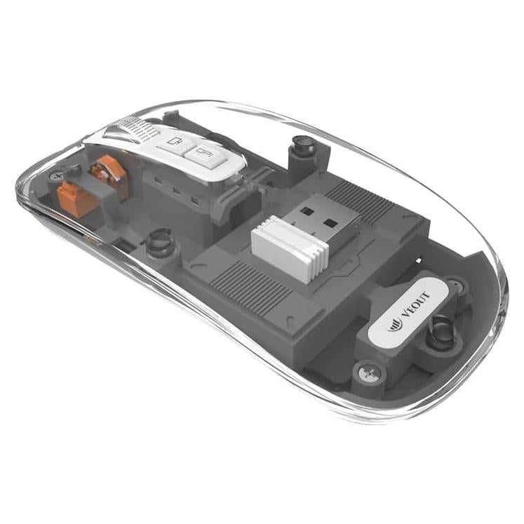 Ratón Bluetooth Inalámbrico VEOUT E3 Negro Recargable Silencioso