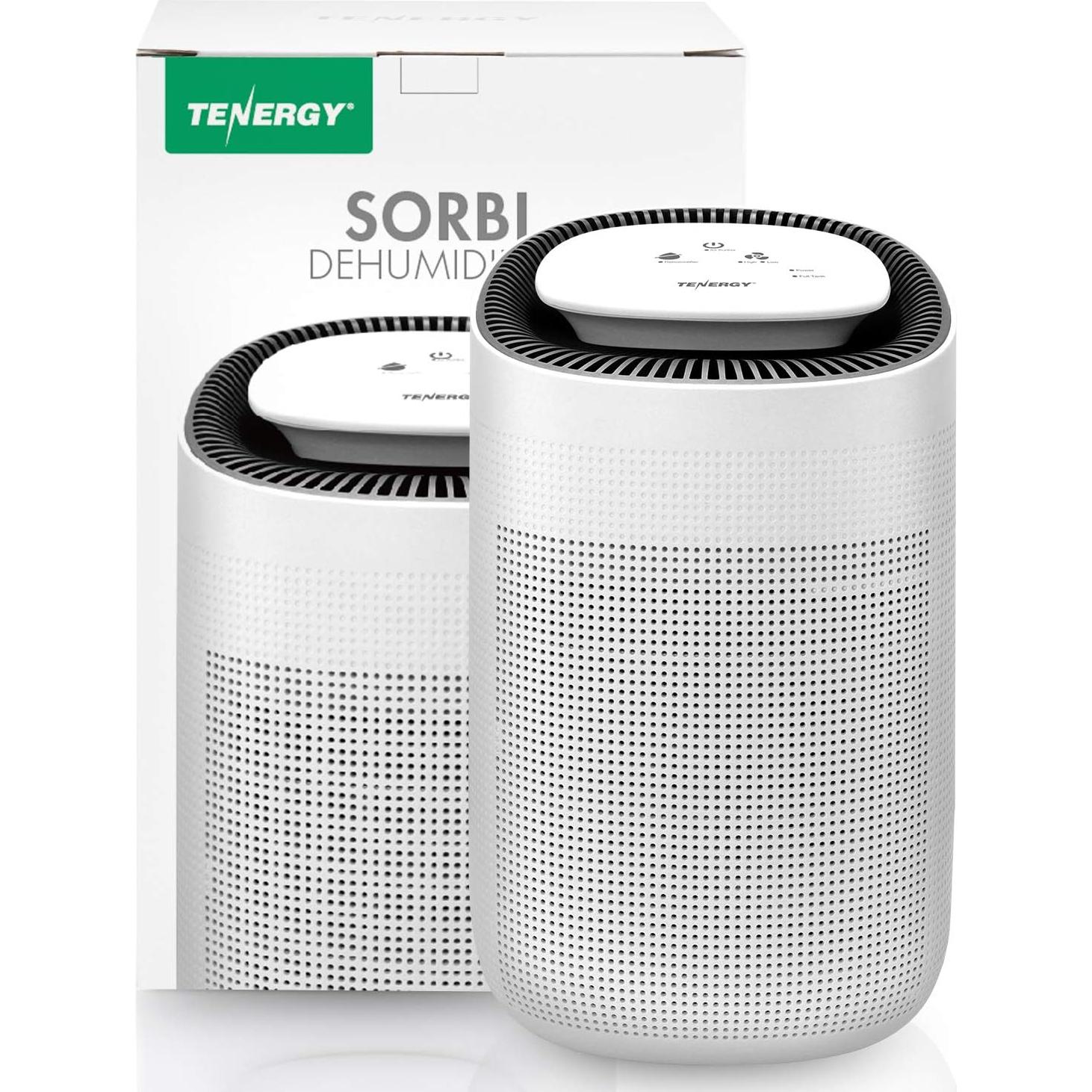 Deshumidificador Tenergy Sorbi 1L con filtro HEPA y apagado automático