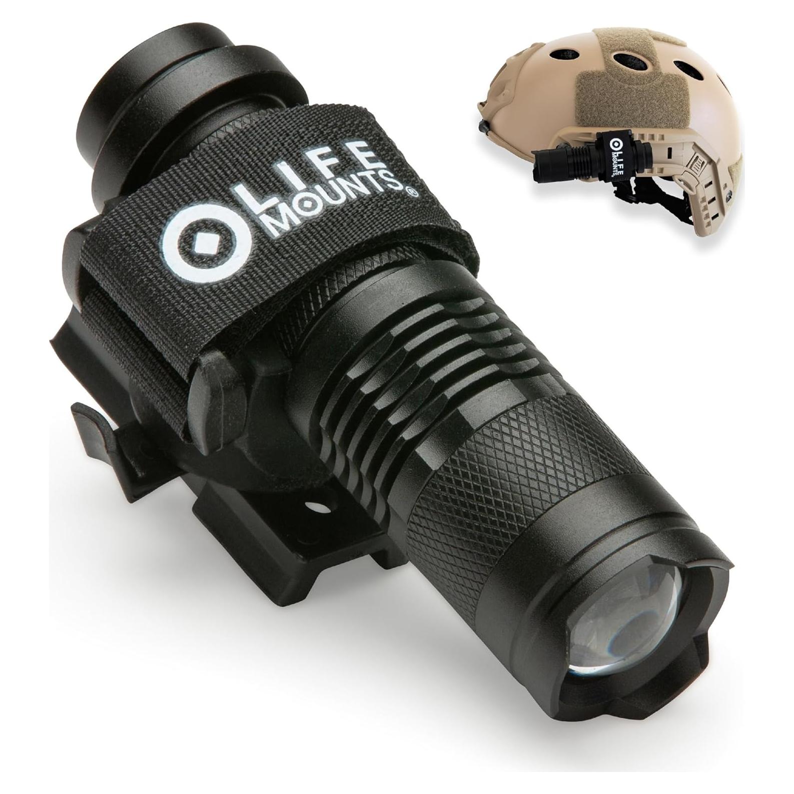 Linterna Táctica Montada en Riel Life Mounts - LED Blanco