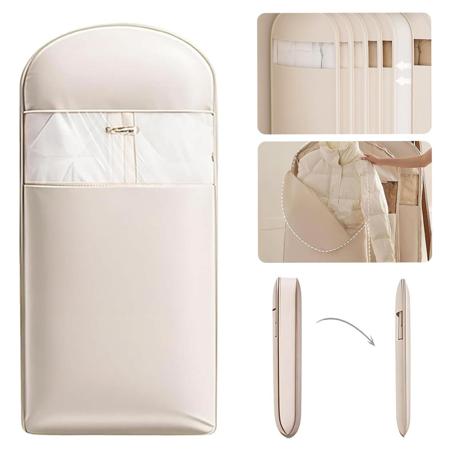 Bolsa Colgante Ahorra Espacio TPILOAW 75.7L Beige PVC