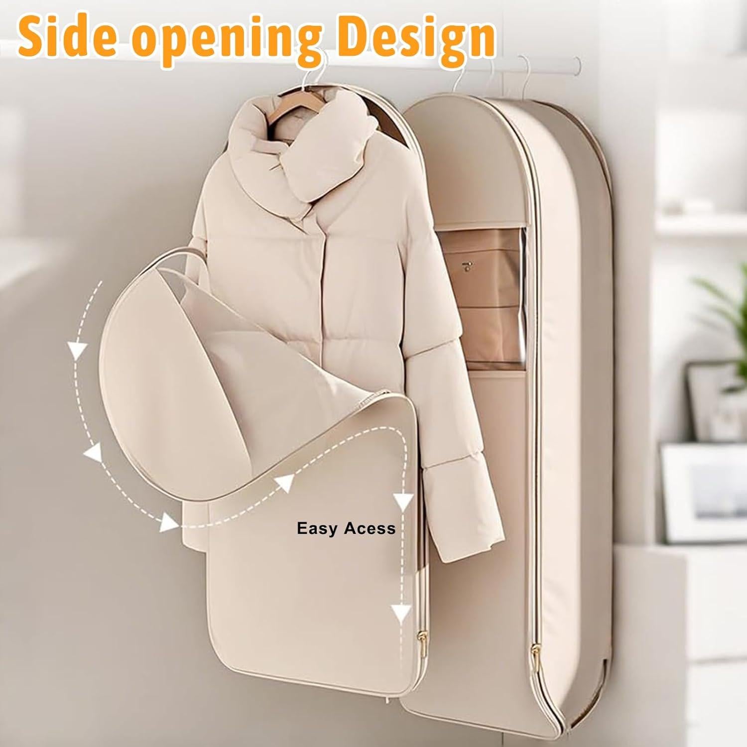 Bolsa Colgante Ahorra Espacio TPILOAW 75.7L Beige PVC