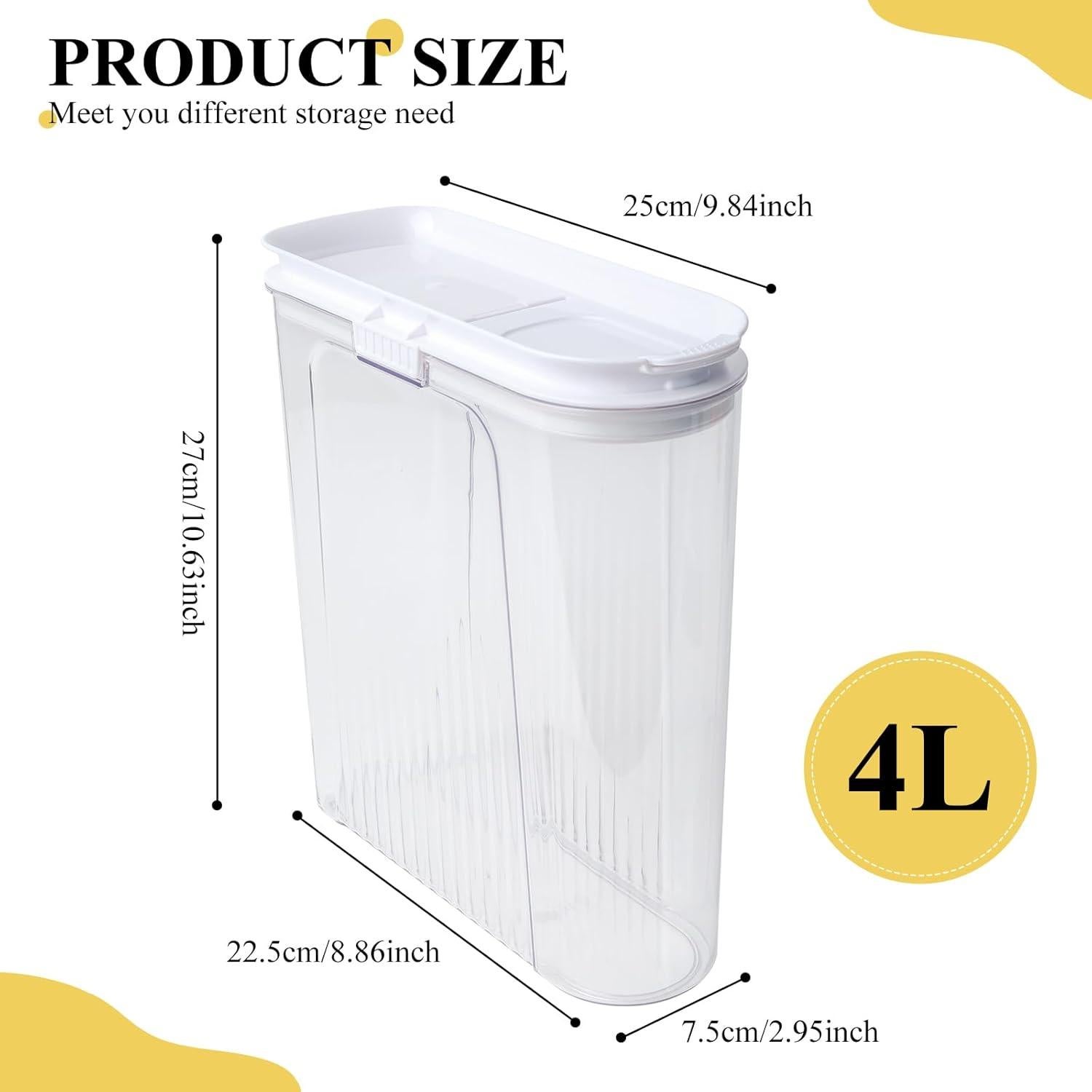 2 Contenedores de Almacenamiento Herméticos SUROQUE 1.47 kg