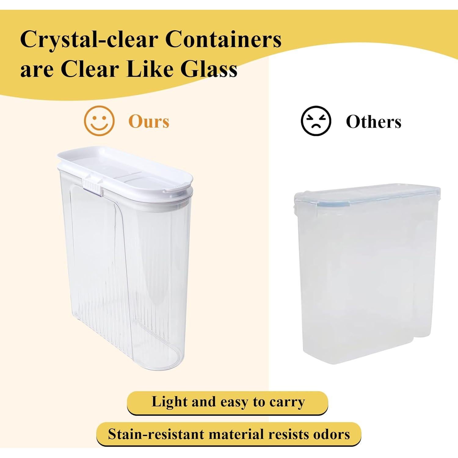 2 Contenedores de Almacenamiento Herméticos SUROQUE 1.47 kg