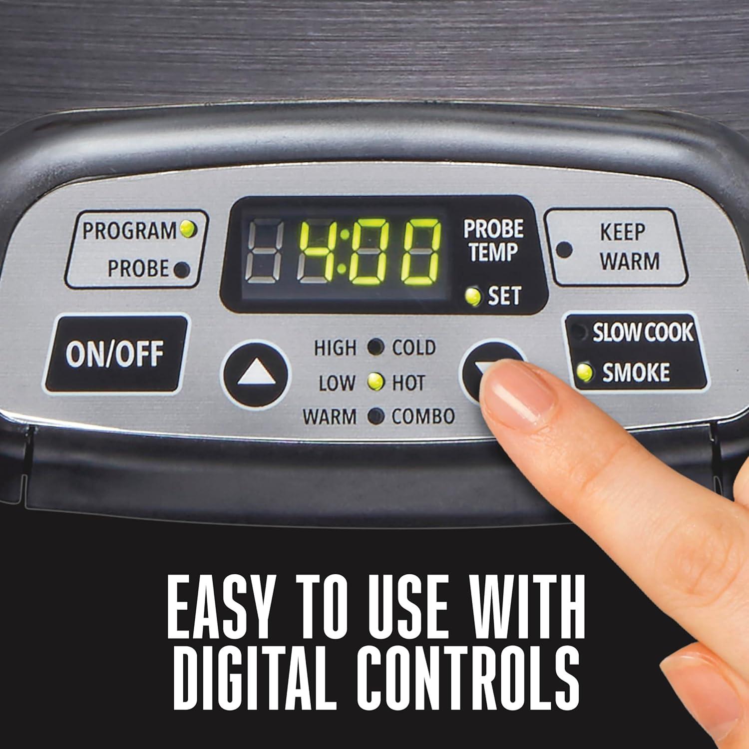 Olla de Cocción Lenta y Ahumador Eléctrico Weston 6 Qt