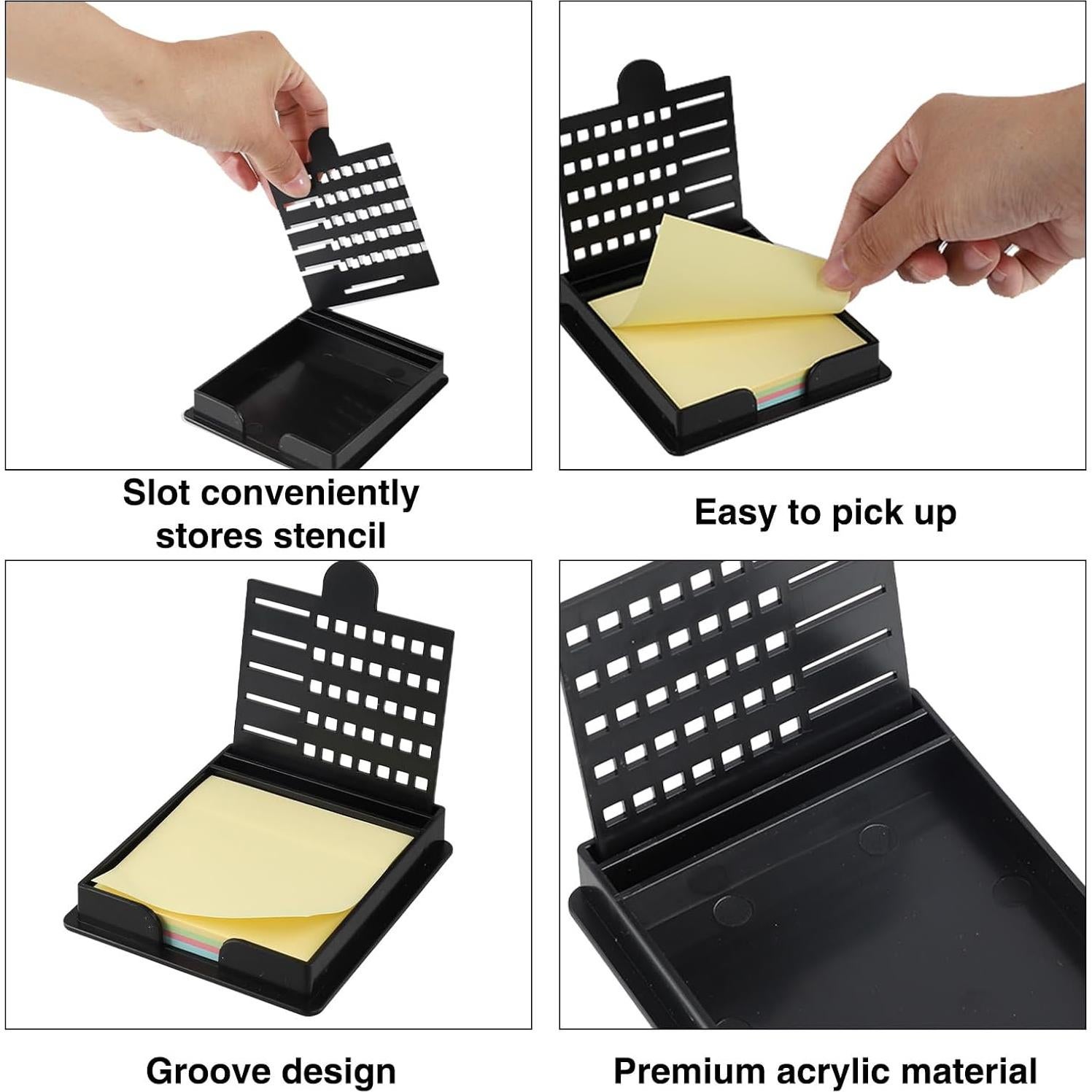 Soporte y Plantilla para Notas Adhesivas Framad 5 Pcs 7.62 cm