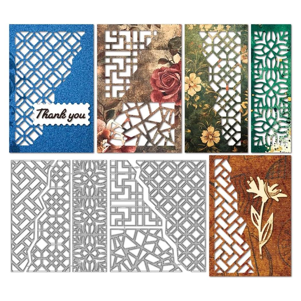 Troqueles de Corte MAYJOYDIY Marco de Fondo 130x110mm 2pcs