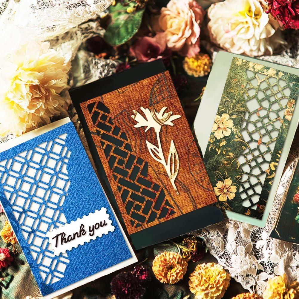 Troqueles de Corte MAYJOYDIY Marco de Fondo 130x110mm 2pcs