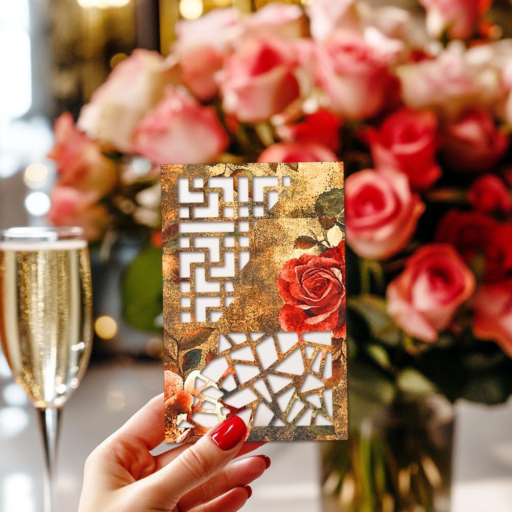 Troqueles de Corte MAYJOYDIY Marco de Fondo 130x110mm 2pcs