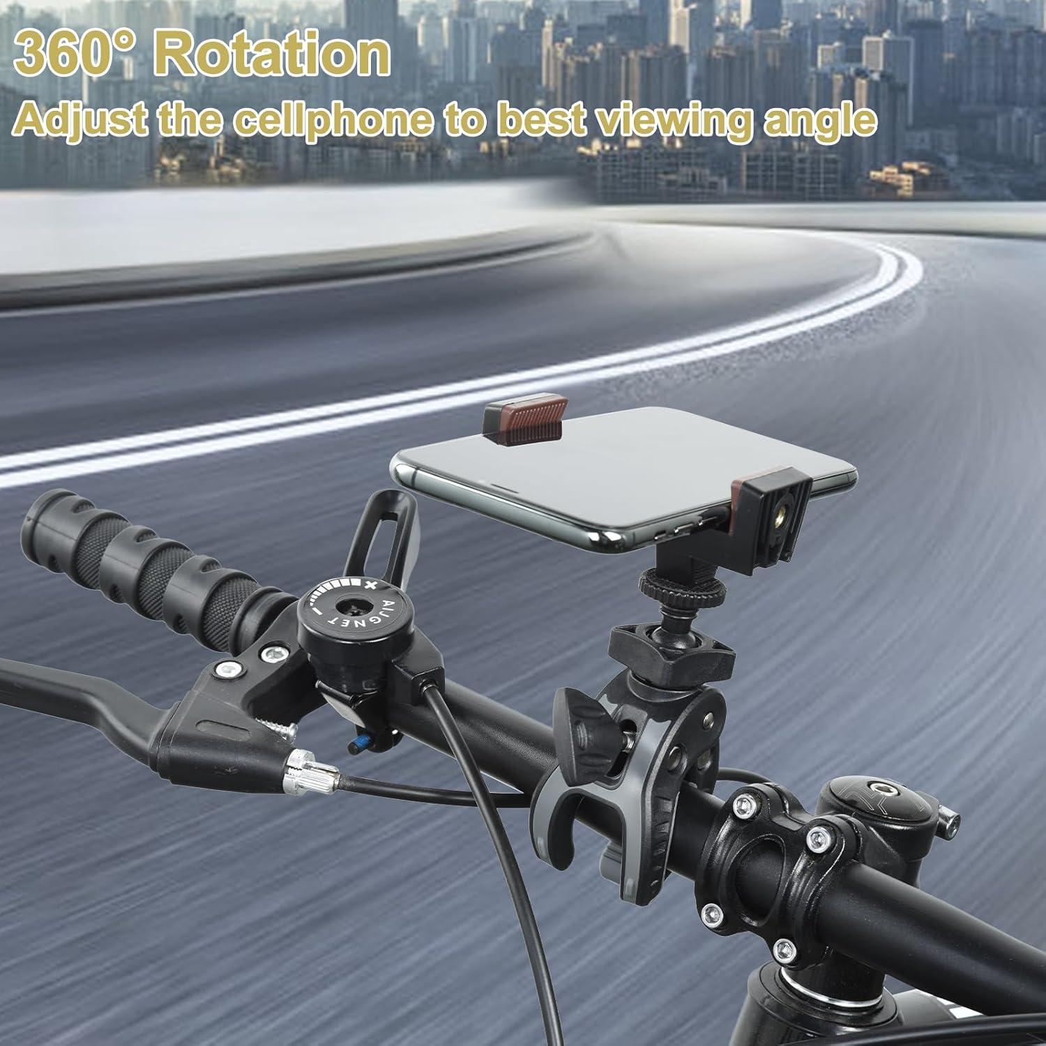 Soporte de Cámara para Bicicleta UTEBIT con Tornillo 1/4" Rotación 360°