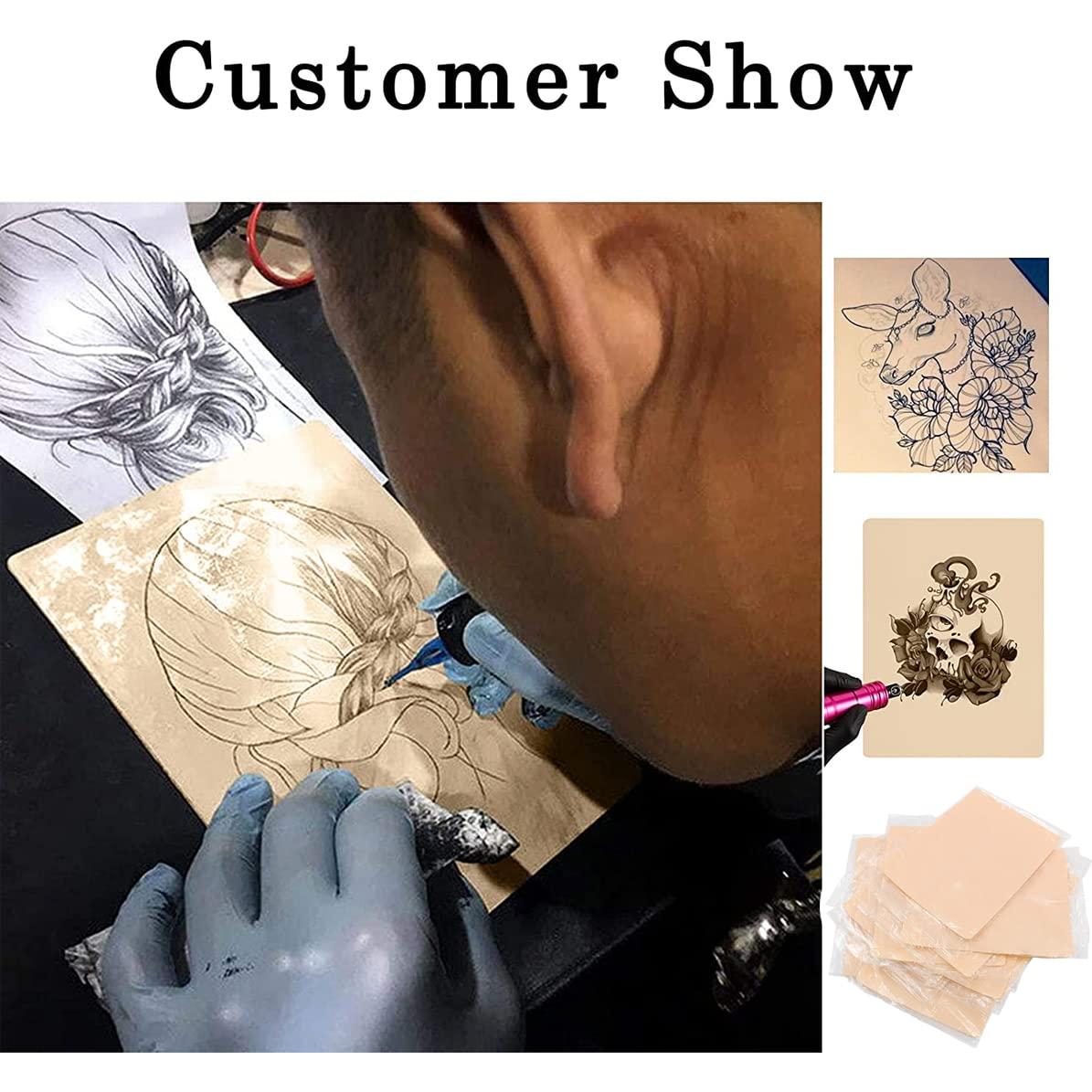 Kit de Piel de Práctica para Tatuaje 5 Pcs Cicitoywo 20x15cm