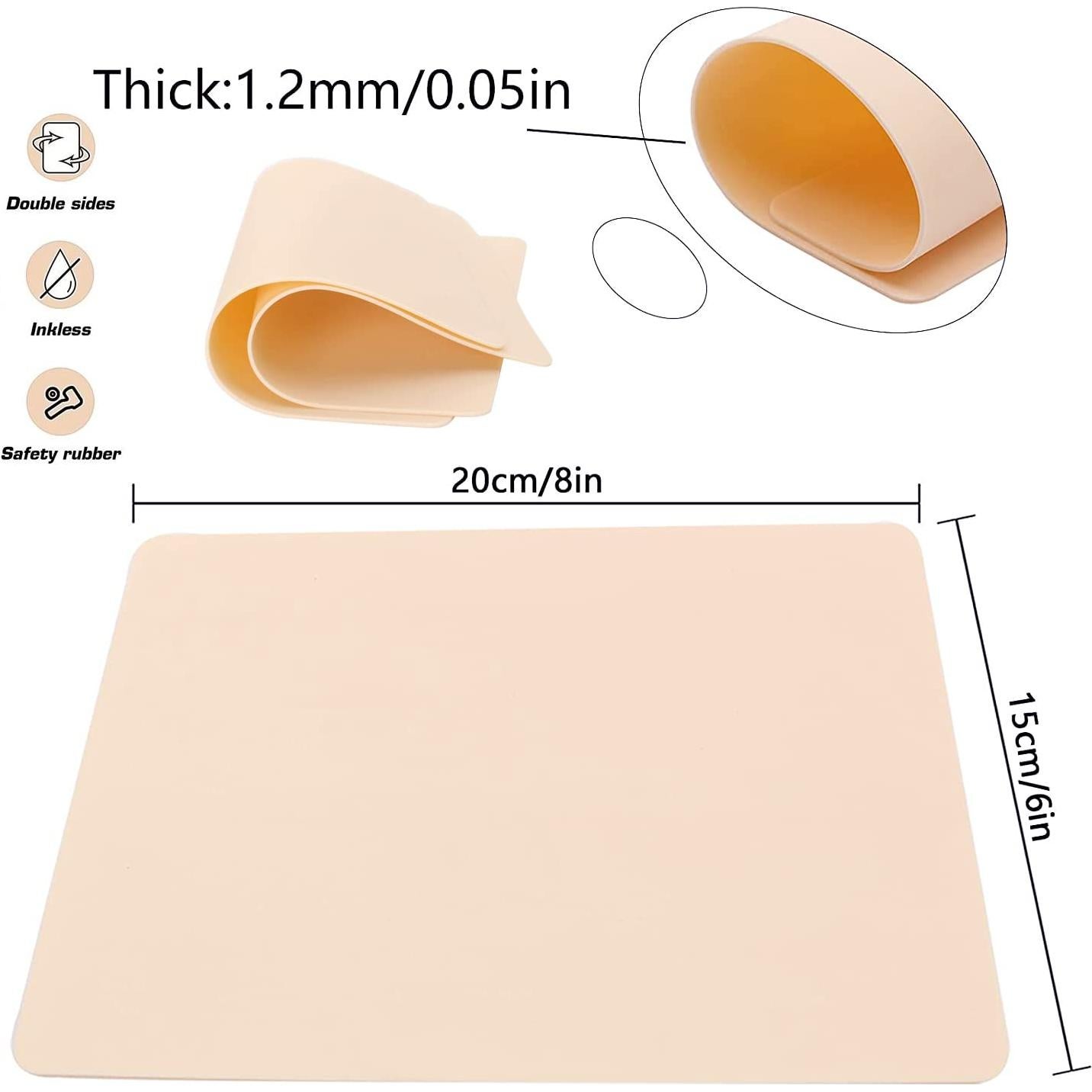 Kit de Piel de Práctica para Tatuaje 5 Pcs Cicitoywo 20x15cm