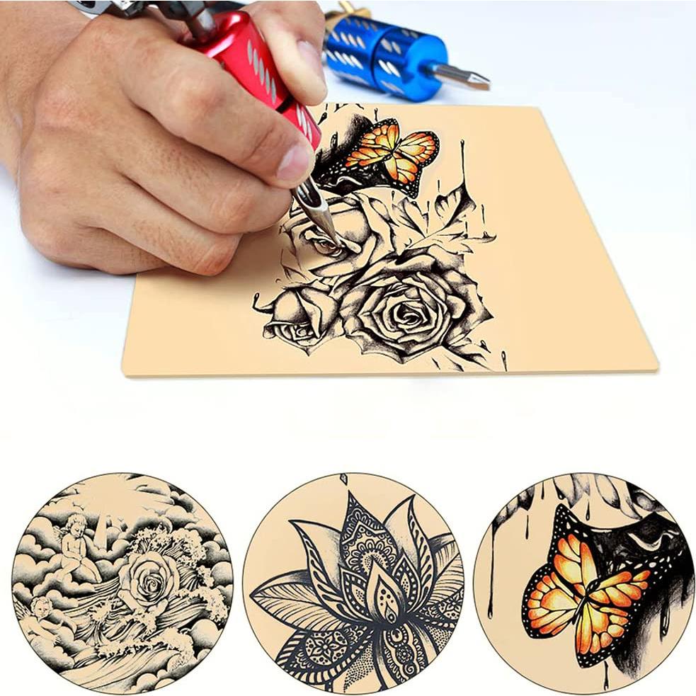 Kit de Piel de Práctica para Tatuaje 5 Pcs Cicitoywo 20x15cm