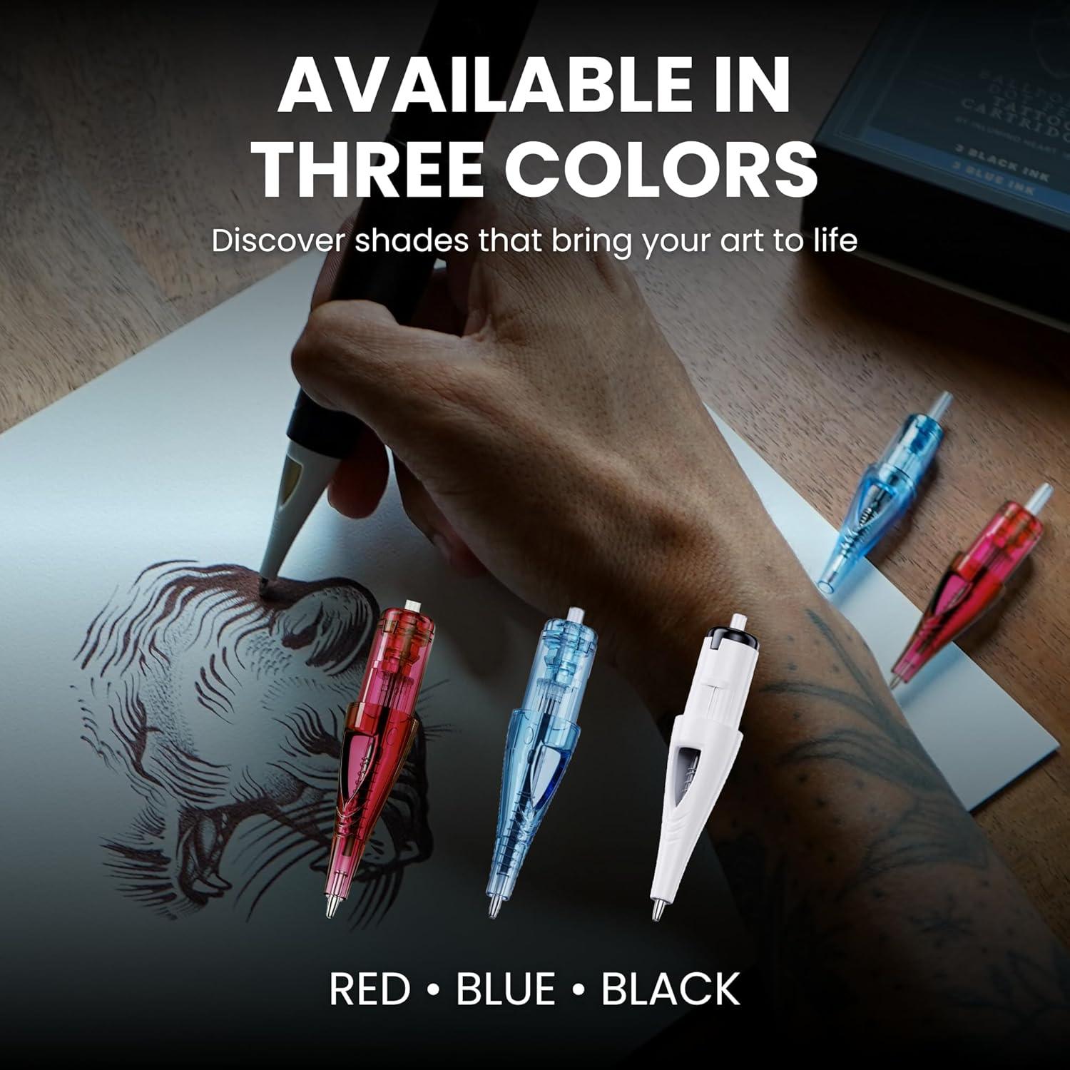 Cartuchos de bolígrafo Inlumino Heart Ink - Tinta negra - 6 unidades