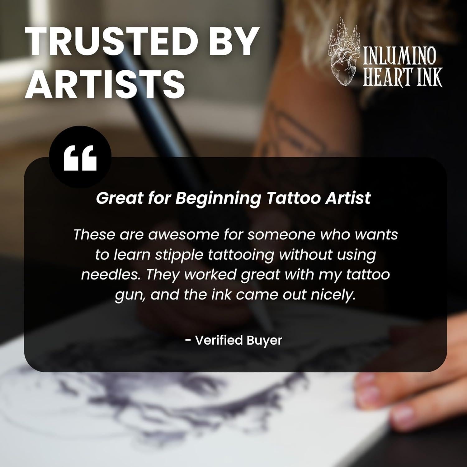 Cartuchos de bolígrafo Inlumino Heart Ink - Tinta negra - 6 unidades