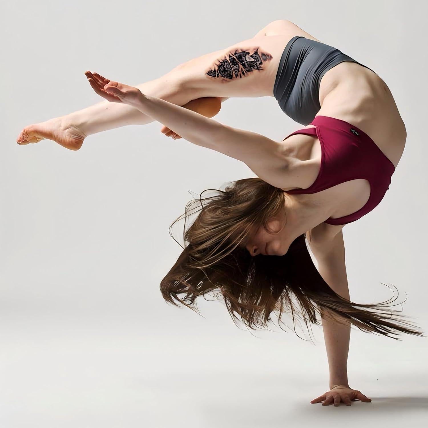 Tatuajes Temporales 3D Mecánicos Roarhowl - Diseño Único