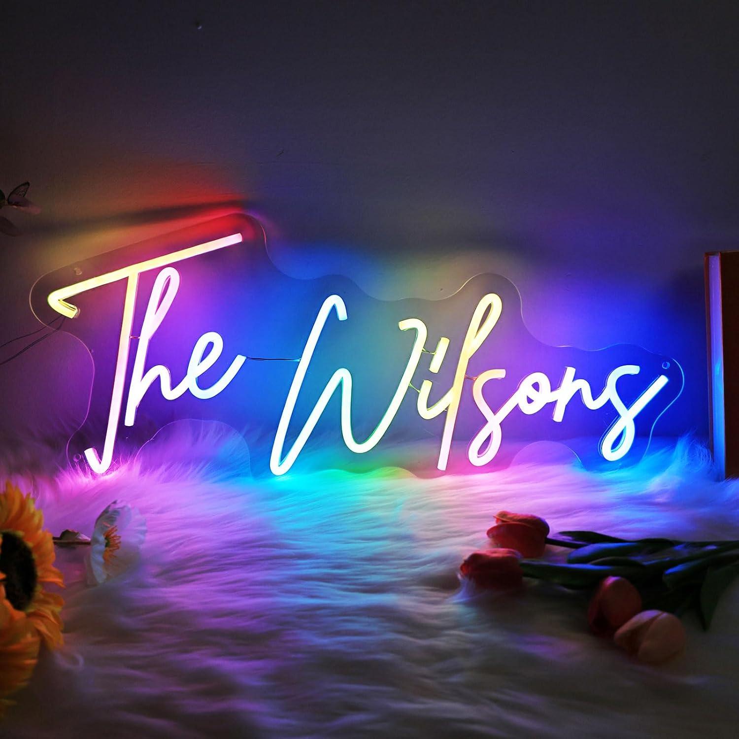 Letrero de Neón Personalizado RGB MRSSEASY con Control APP