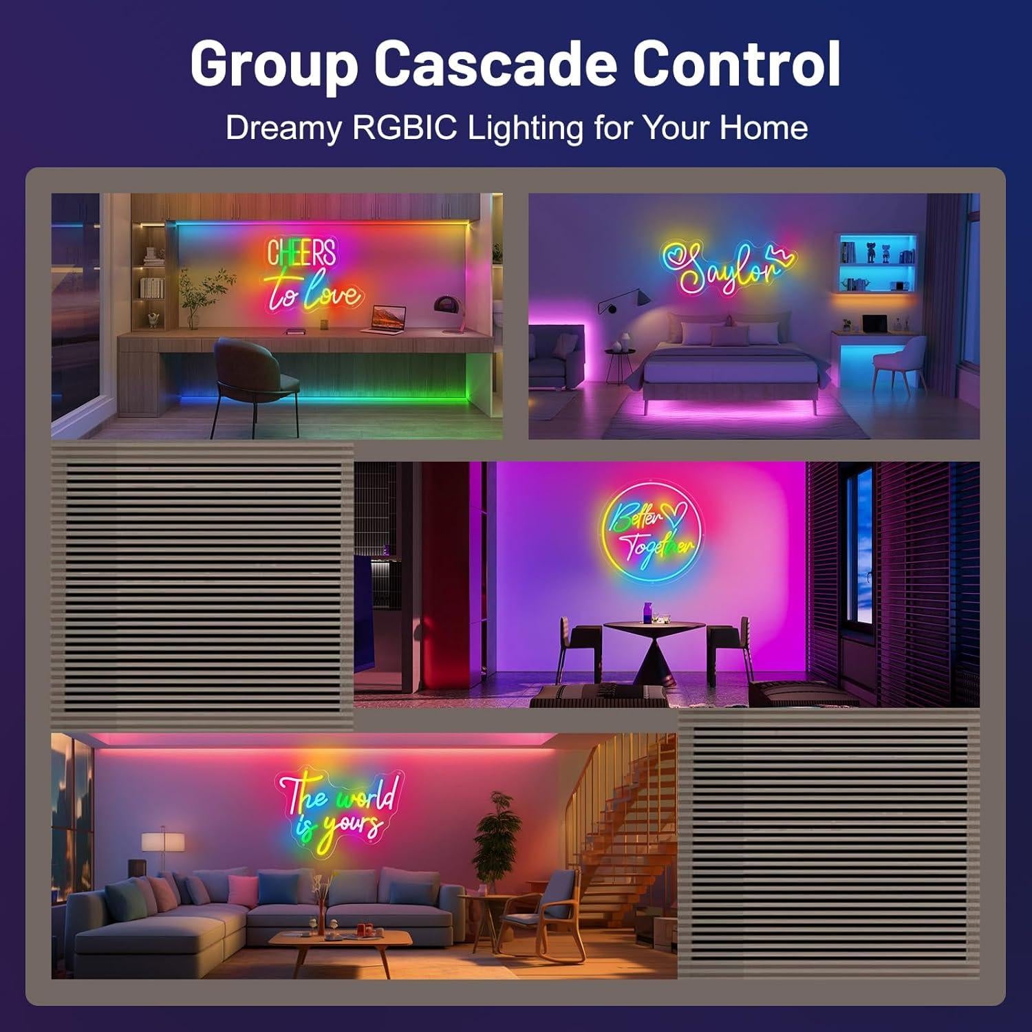 Letrero de Neón Personalizado RGB MRSSEASY con Control APP
