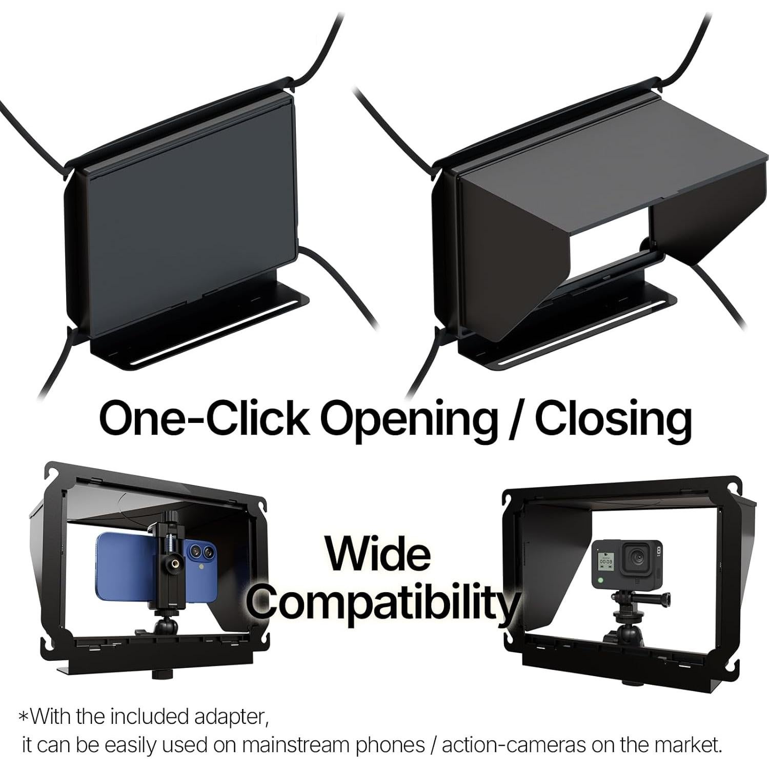 Soporte para teléfono móvil YIUYIC con sombra para cerca