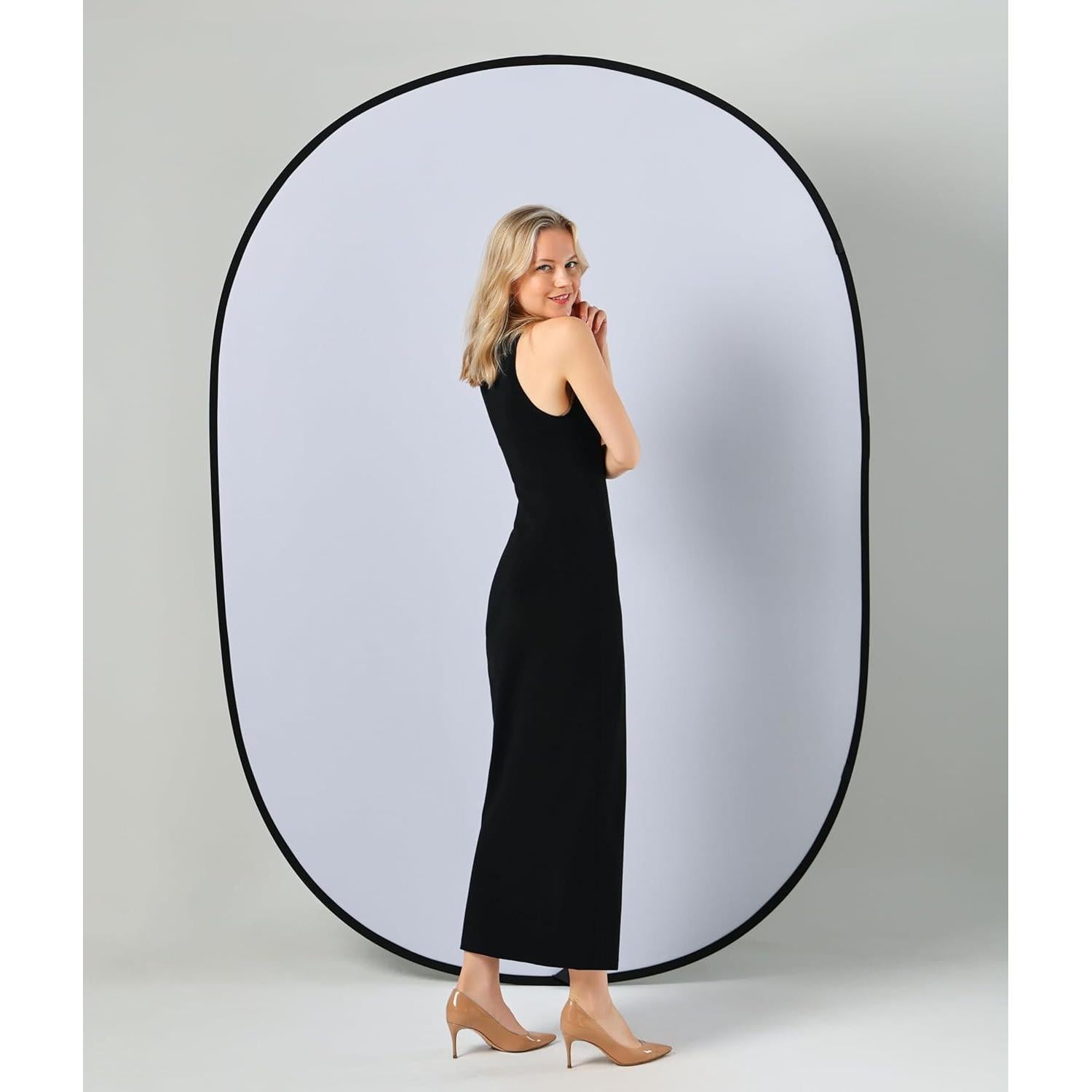 Fondo Colapsable Kate 1.5x2m Negro/Blanco para Fotografía