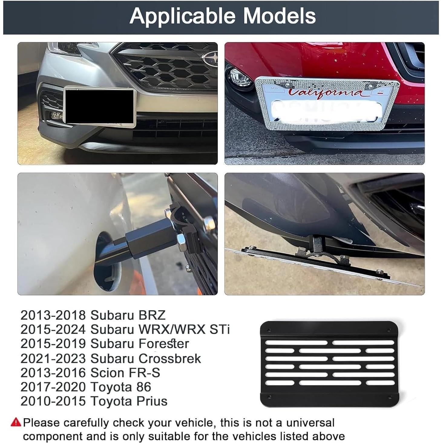 Soporte de Placa de Licencia CNSPEED para Gancho de Remolque