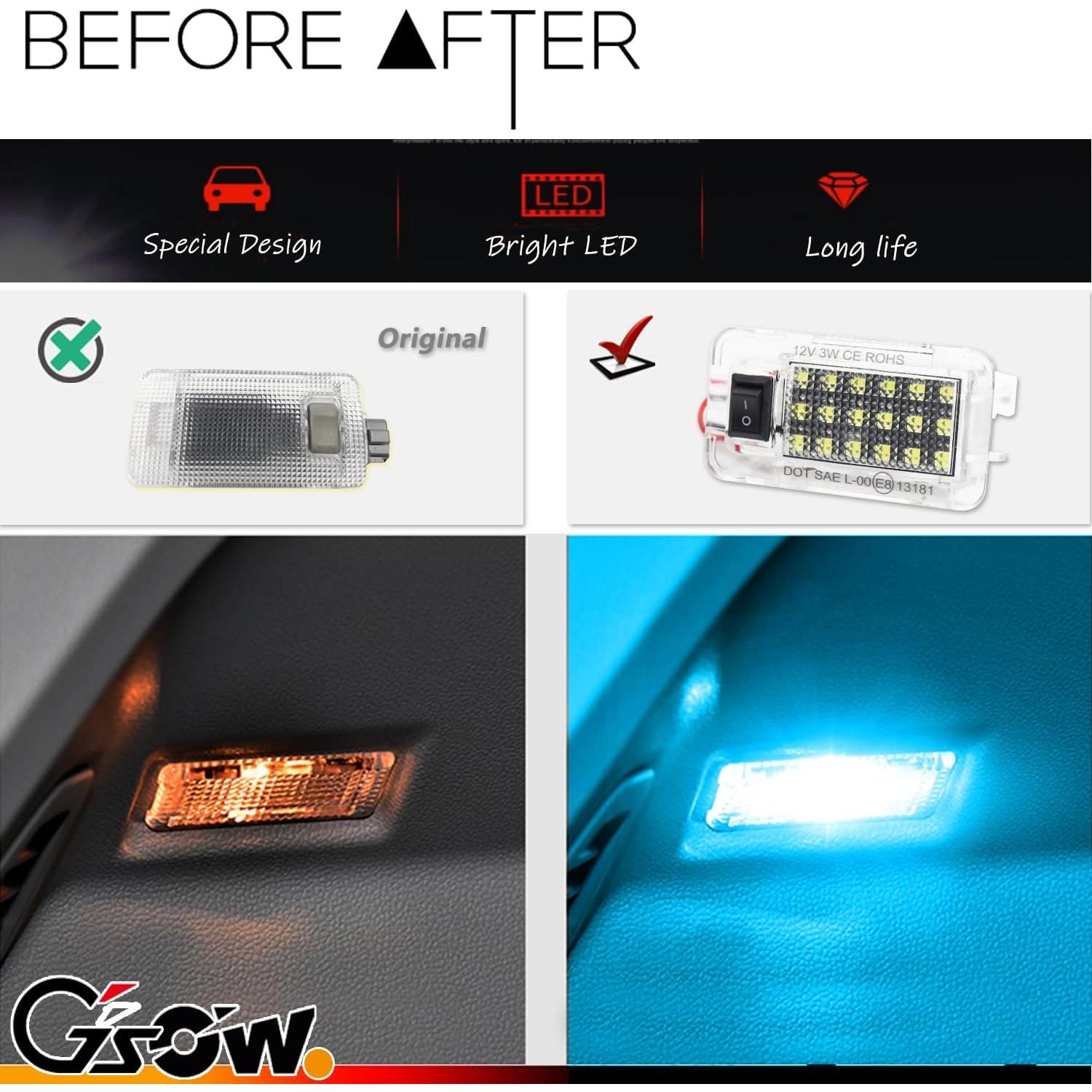 Luz LED de Maletero GSOWO para Toyota RAV4 2019-2021, Azul Hielo