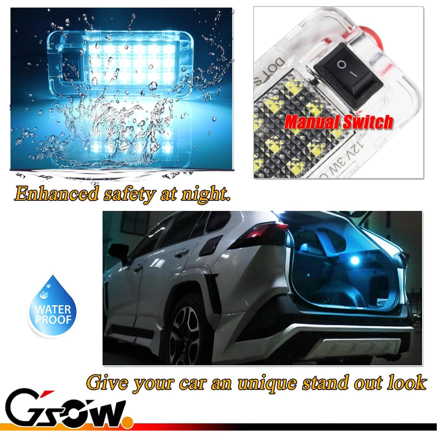 Luz LED de Maletero GSOWO para Toyota RAV4 2019-2021, Azul Hielo