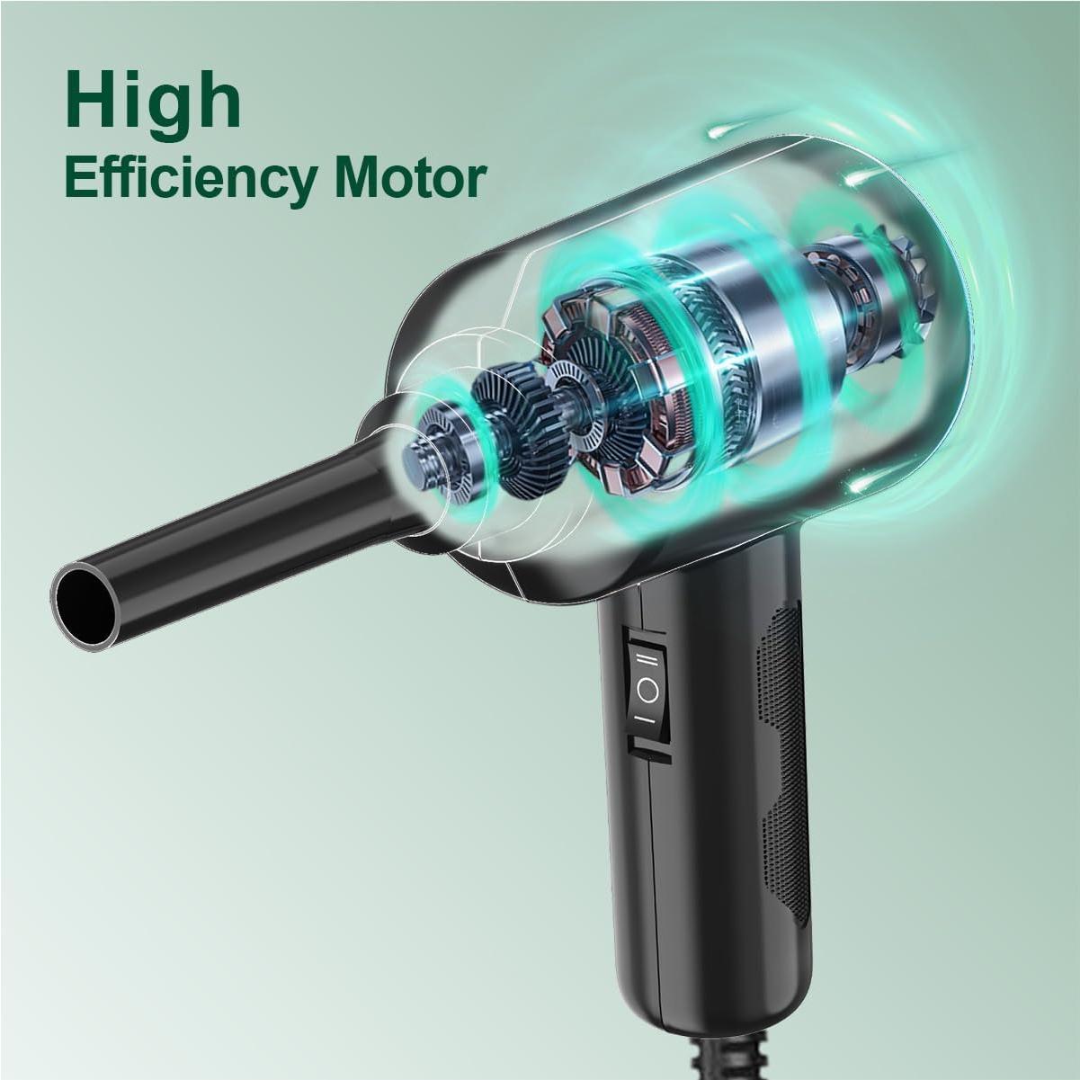 Soplador de Aire Meudeen AD08A 500W 2 Velocidades Verde