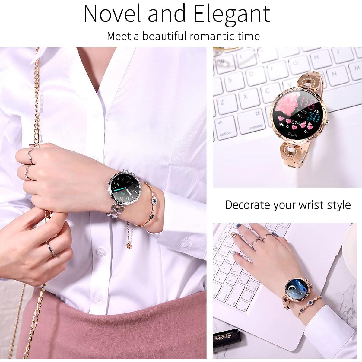 Reloj Inteligente para Mujeres Thafikzi Oro - Salud y Fitness