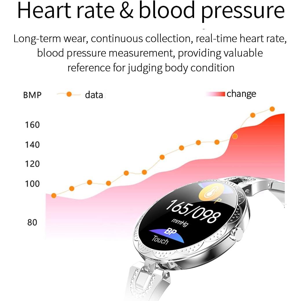 Reloj Inteligente para Mujeres Thafikzi Oro - Salud y Fitness