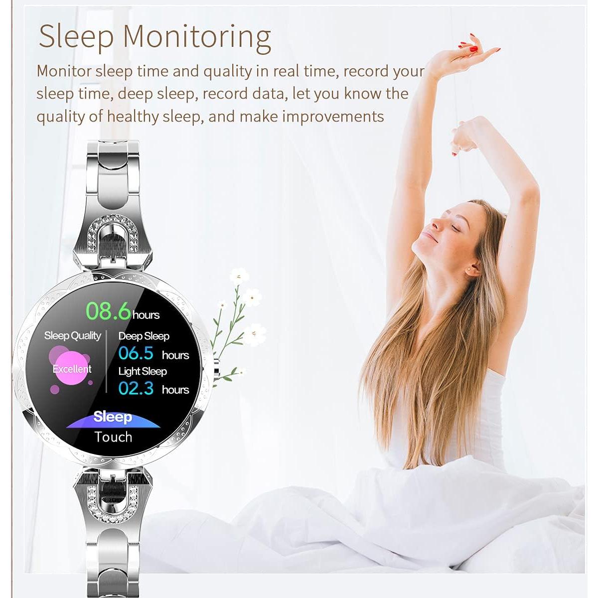 Reloj Inteligente para Mujeres Thafikzi Oro - Salud y Fitness