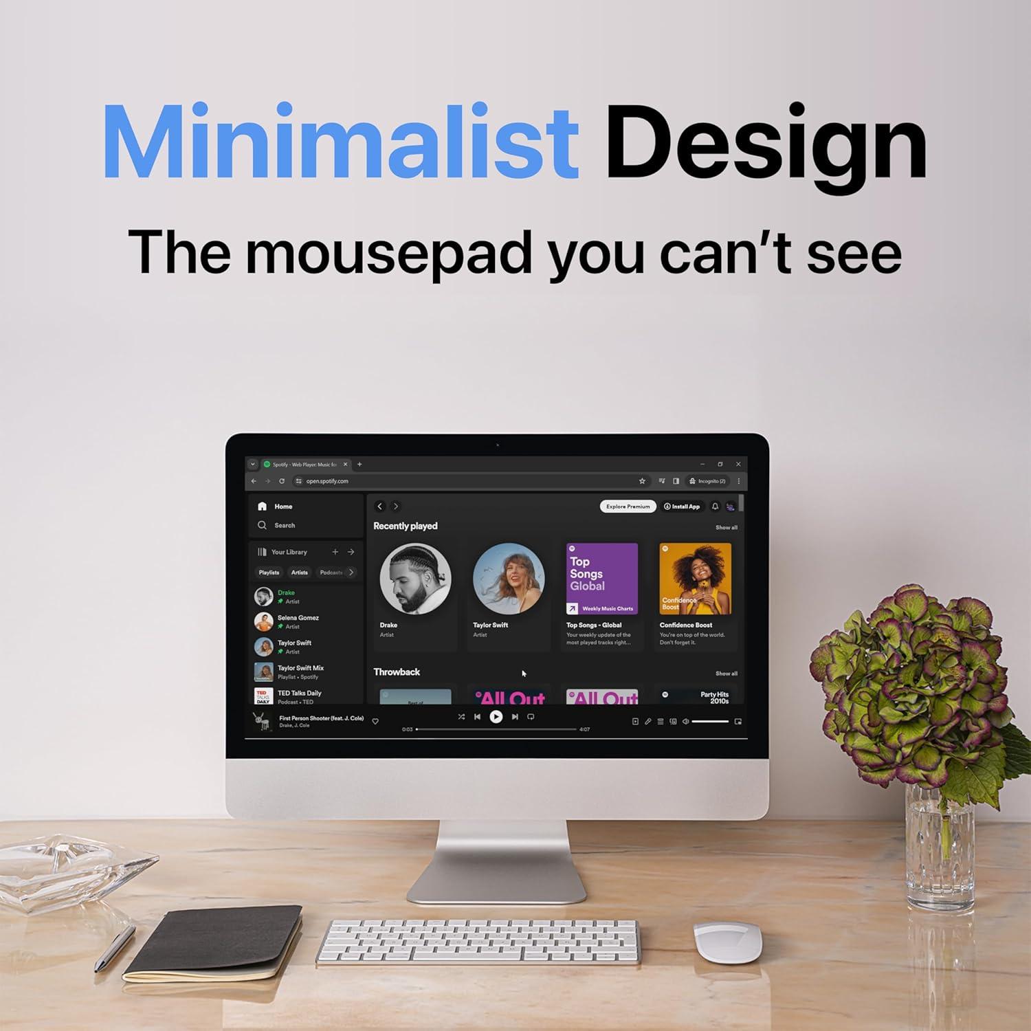 Alfombrilla Adhesiva ZeroPad para Apple Magic Mouse 2 - 3 Piezas