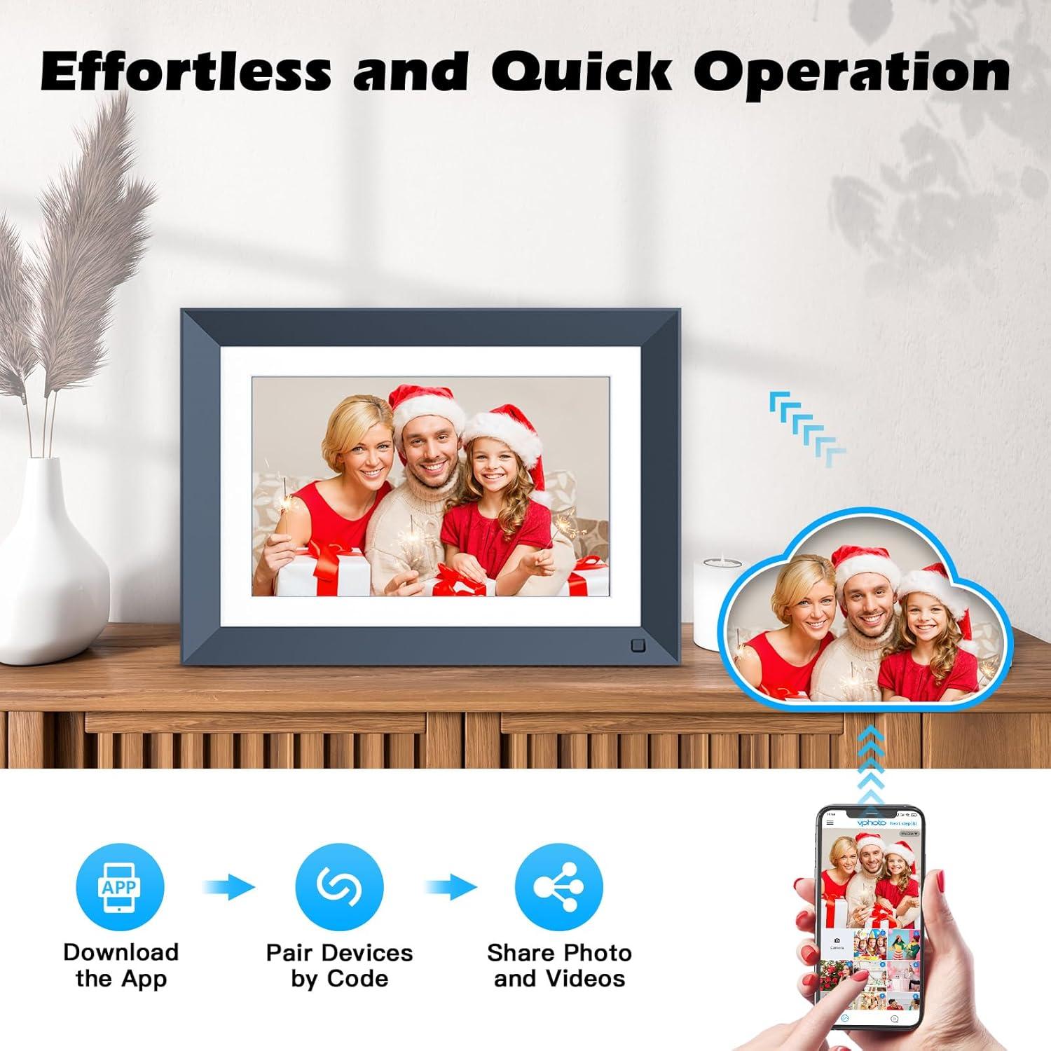 Marco de Fotos Digital WiFi Nethgrow 10.1" Pantalla Táctil 16GB