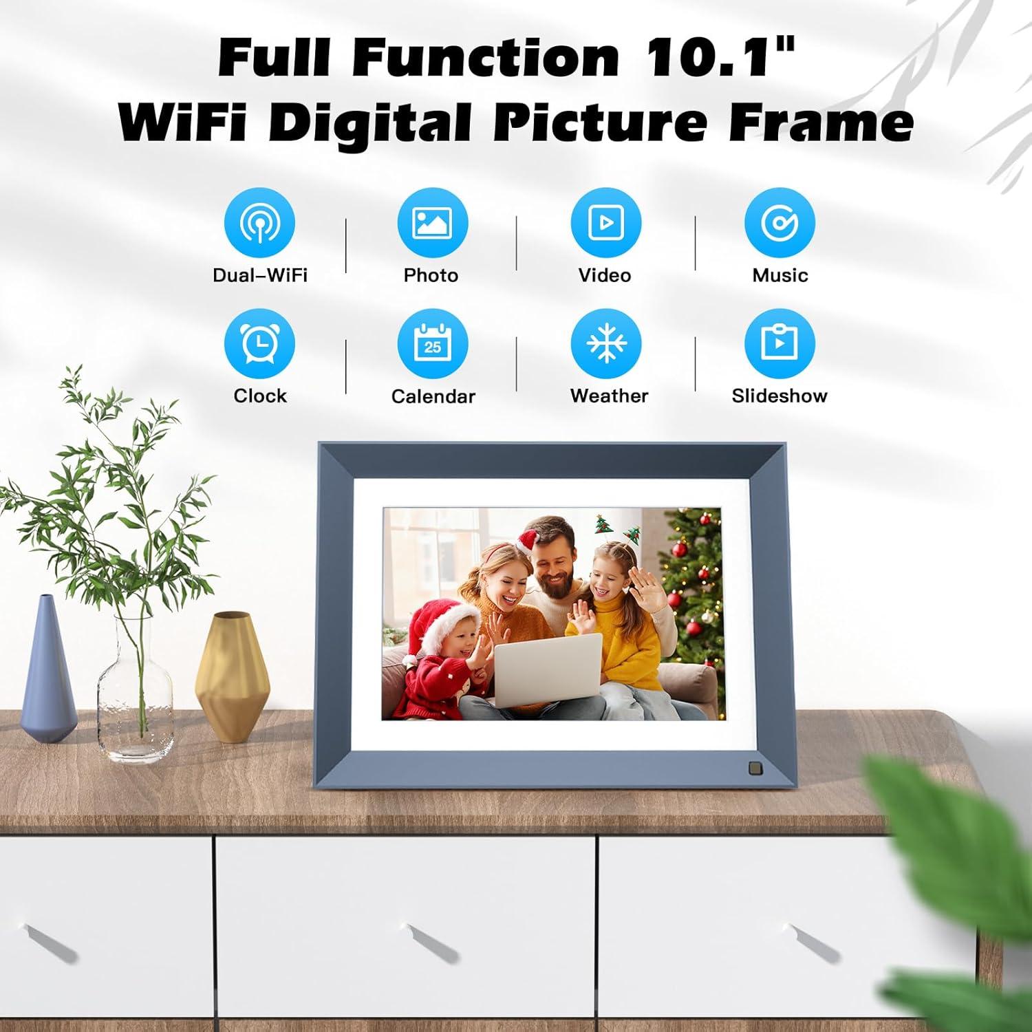 Marco de Fotos Digital WiFi Nethgrow 10.1" Pantalla Táctil 16GB