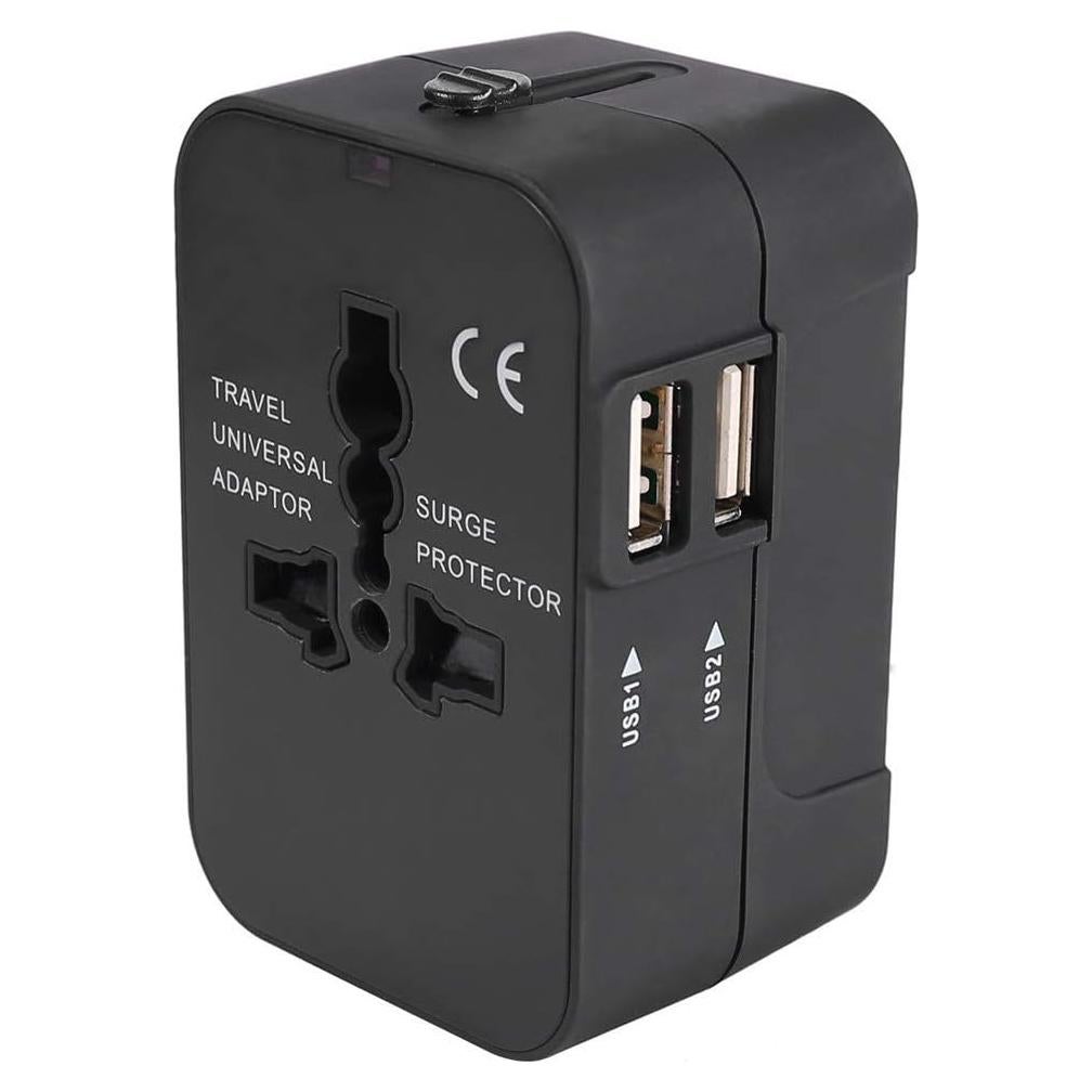 Adaptador de Viaje Universal Brite Lightingtech con 2 USB 2.1A