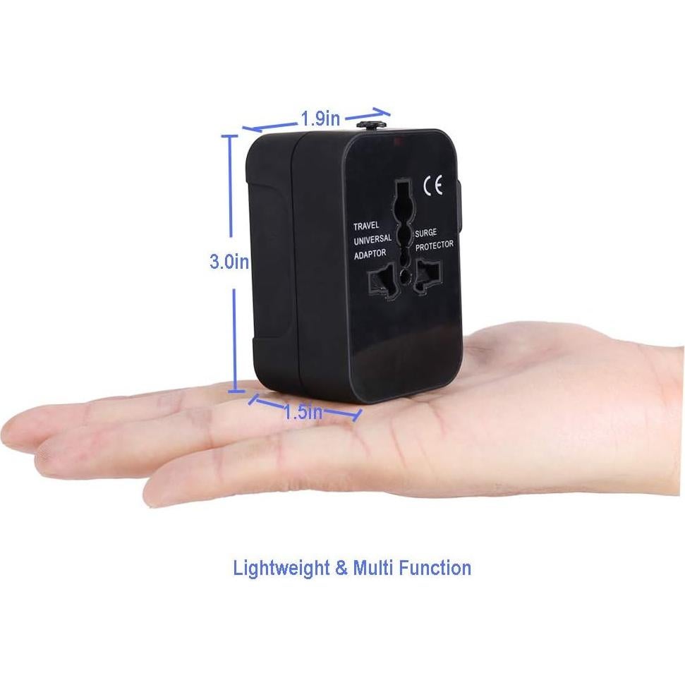 Adaptador de Viaje Universal Brite Lightingtech con 2 USB 2.1A