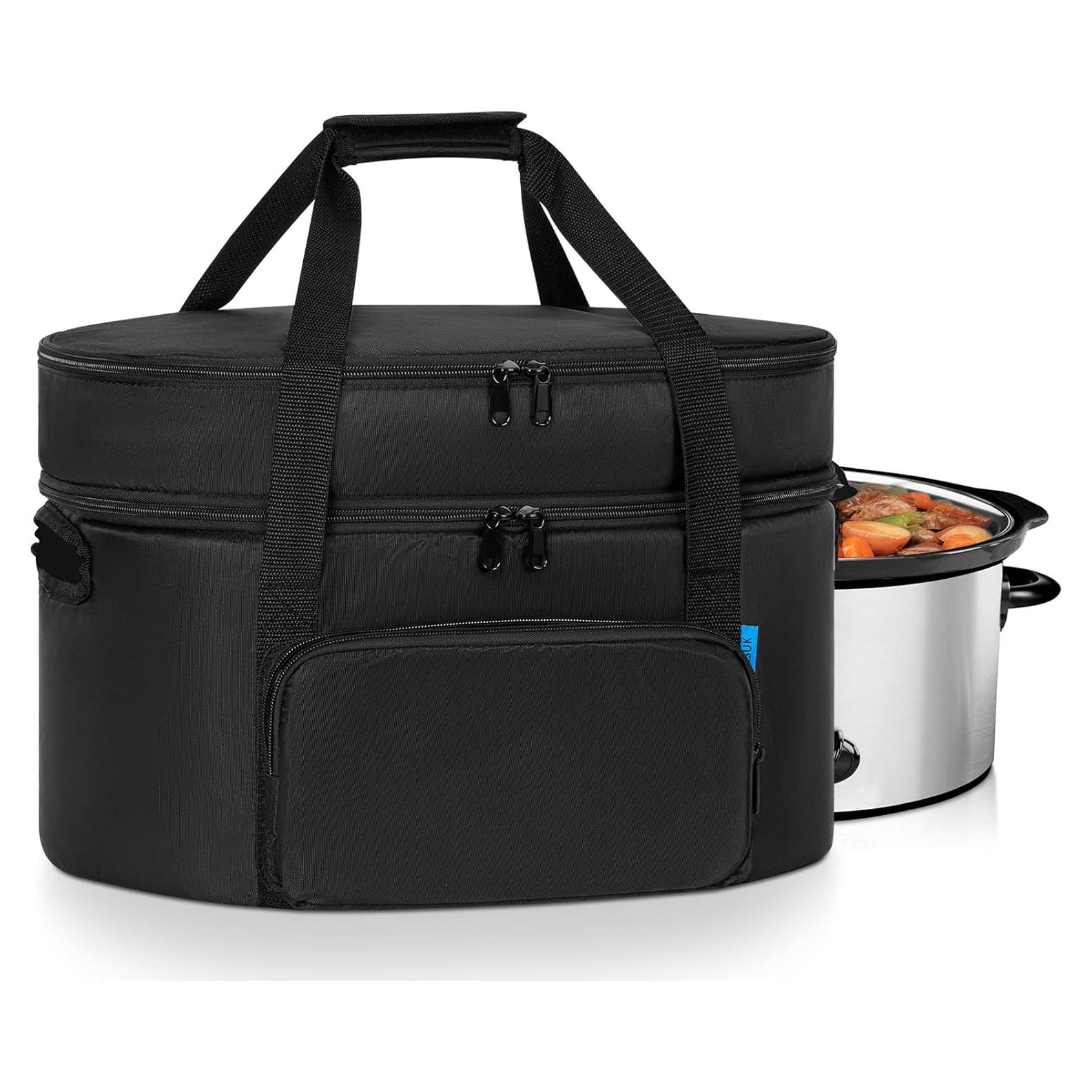 Bolsa de Viaje Aislada LASUK para Olla de Cocción Lenta 6-8L