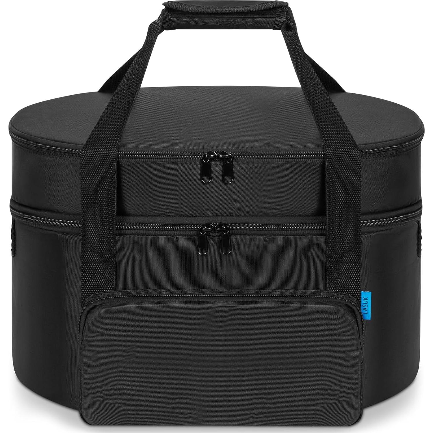 Bolsa de Viaje Aislada LASUK para Olla de Cocción Lenta 6-8L