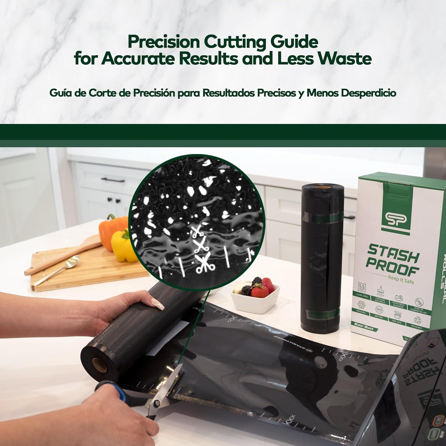 Rollos de Sellado al Vacío Stash Proof 28 cm x 15 m 5.5 Mil