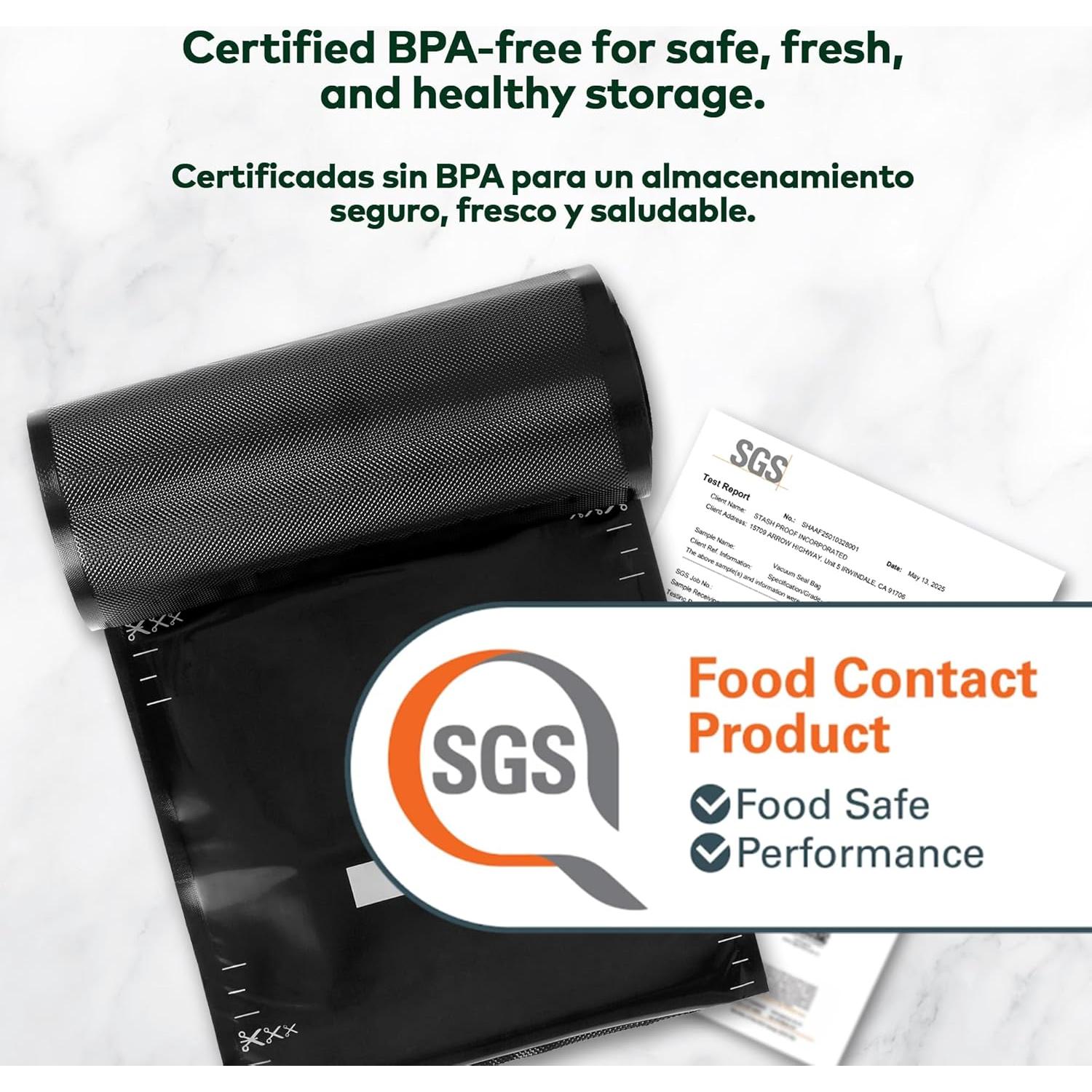 Rollos de Sellado al Vacío Stash Proof 28 cm x 15 m 5.5 Mil